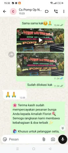 Testimonial Papan Bunga kendari